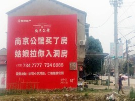 辰溪墙体广告在乡镇、农村市场的媒体优势